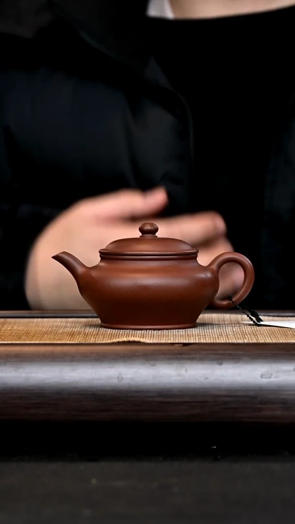 【闪购商品】紫砂茶壶Ah4122 虚扁 红紫泥