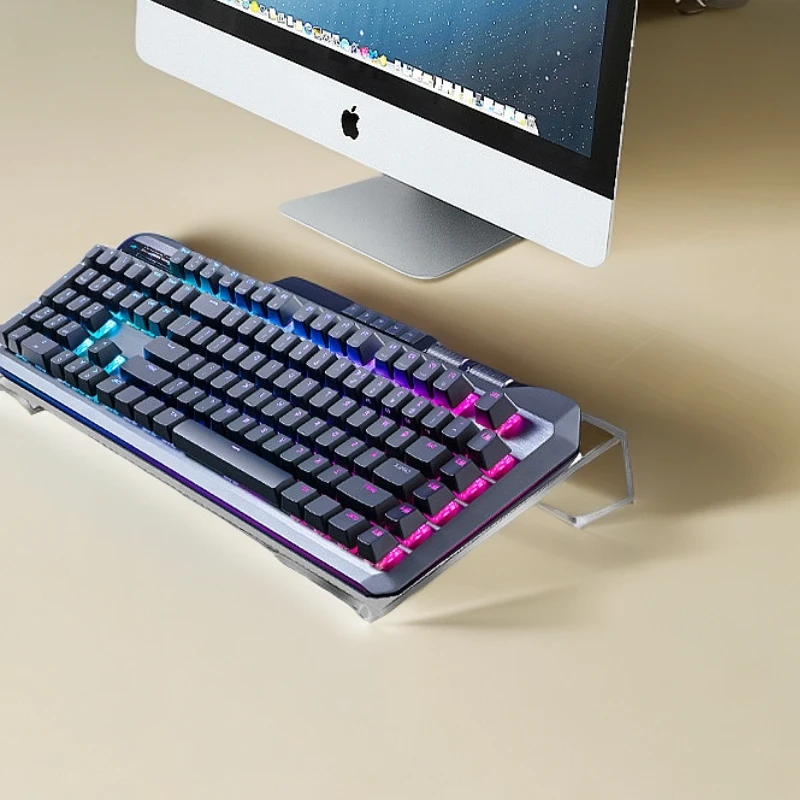 亚克力展示架透明腕托键盘支架电子产品托架电脑键盘倾斜托架