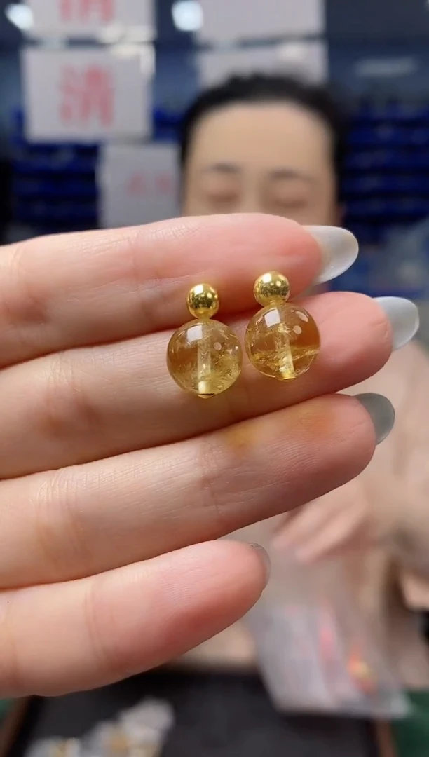 银S925镶嵌耳饰水晶K2531