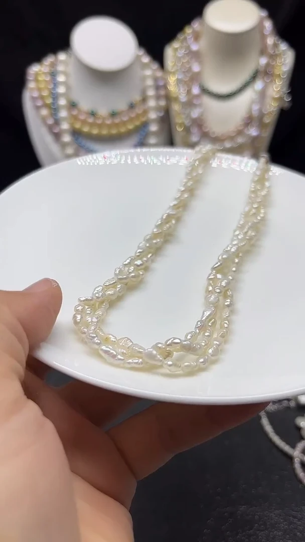 颈饰未镶嵌淡水珍珠多人