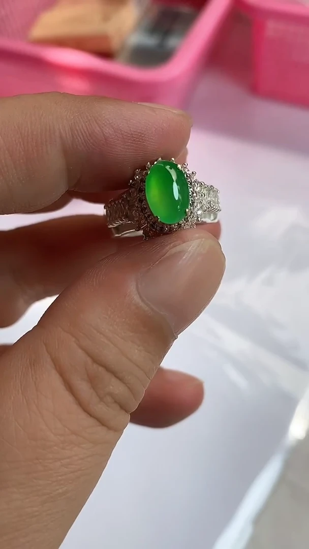 未镶嵌定制翡翠戒指