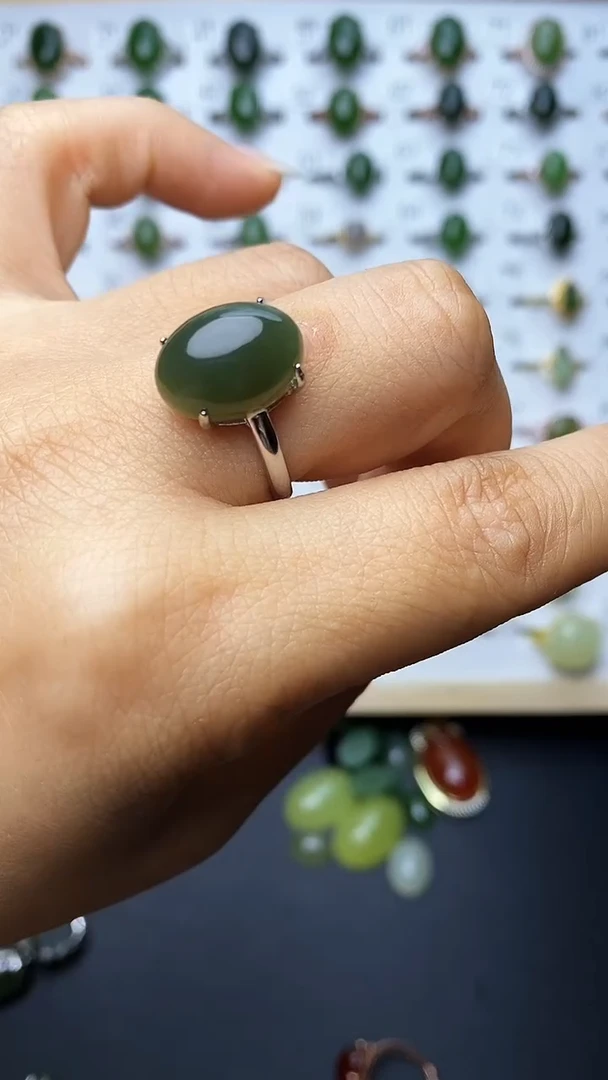 【闪购商品】和田玉未镶嵌戒指1