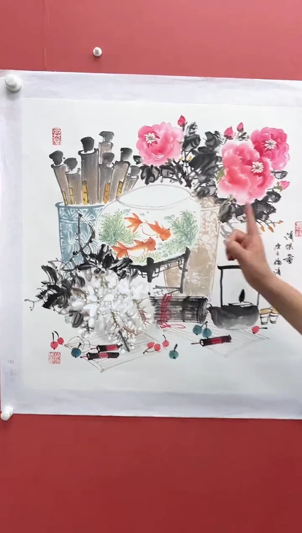 国画梅清-4平尺-花鸟-教学范本