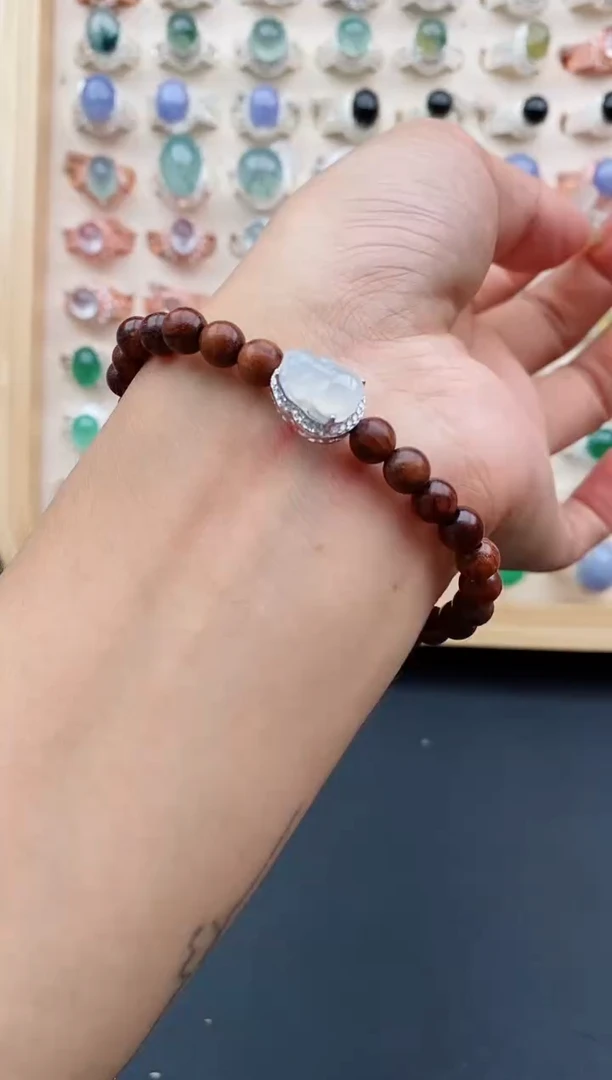 翡翠戒指未镶嵌缅甸天然A货翡翠111   8-