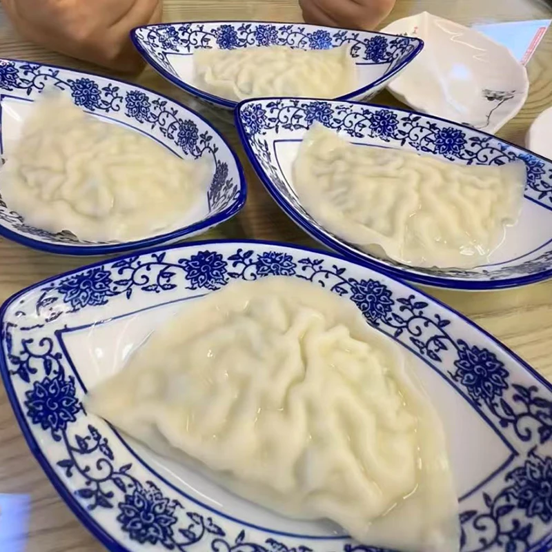 【现包口感】山东手工水饺鲅鱼蒸煎饺速食半成品早餐面食商用批发