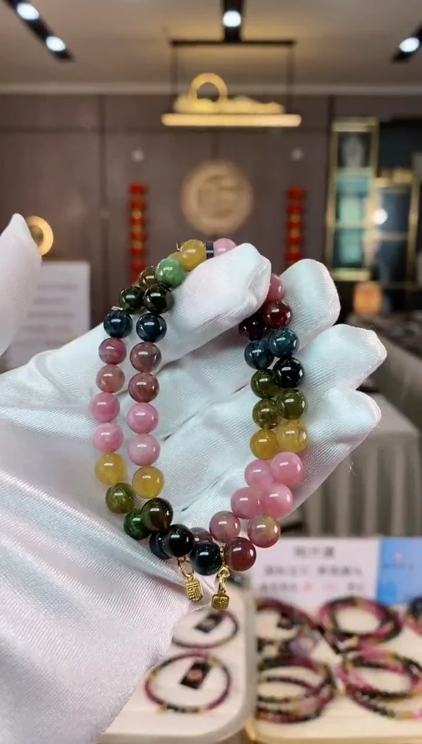 【闪购商品】碧玺单圈手串7mm+未镶嵌（多样性发一条）xion
