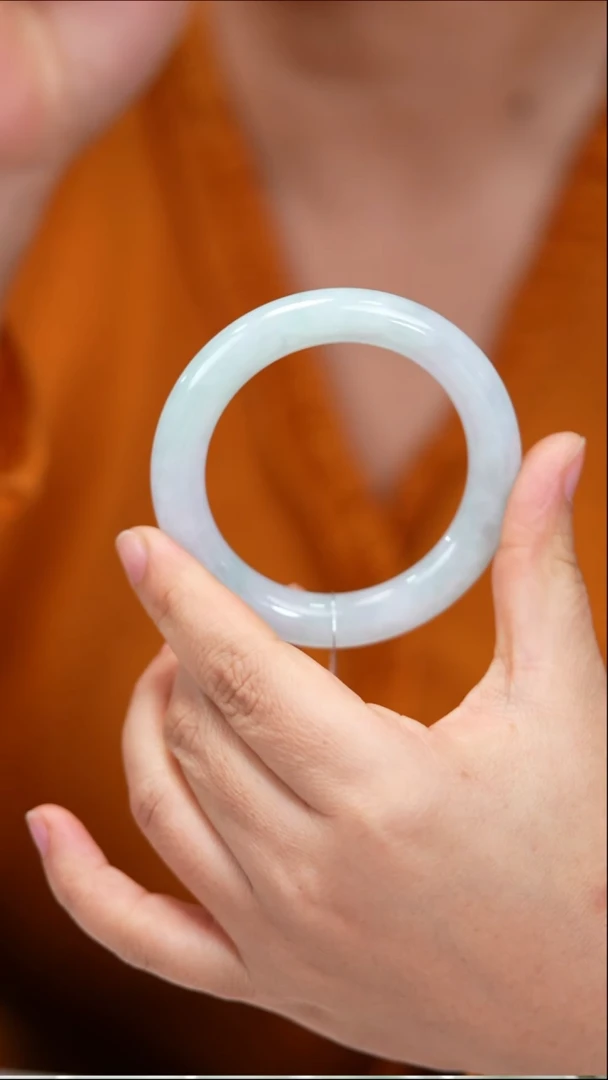 未镶嵌手镯翡翠圆条w0344