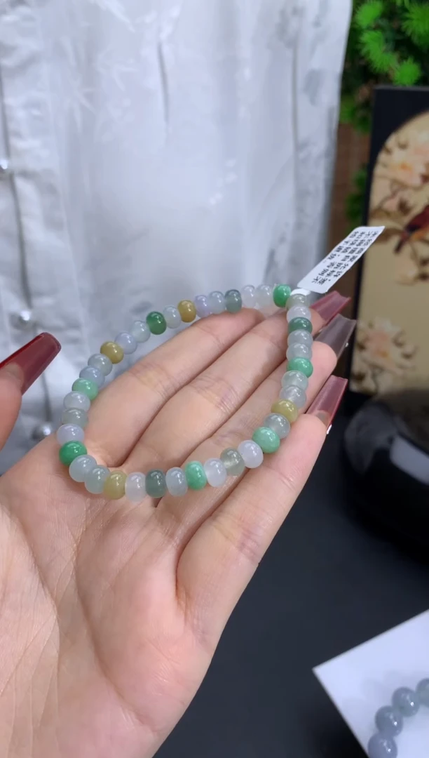 【闪购商品】翡翠手链未镶嵌卡6.5mm