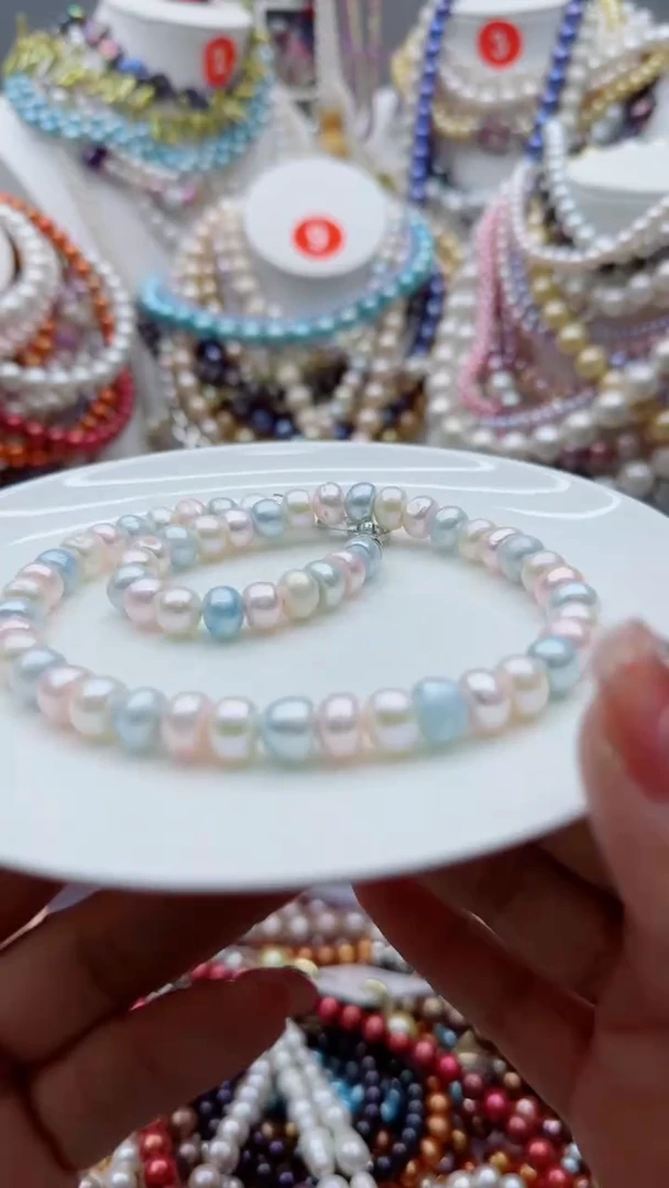 淡水珍珠未镶嵌颈饰1