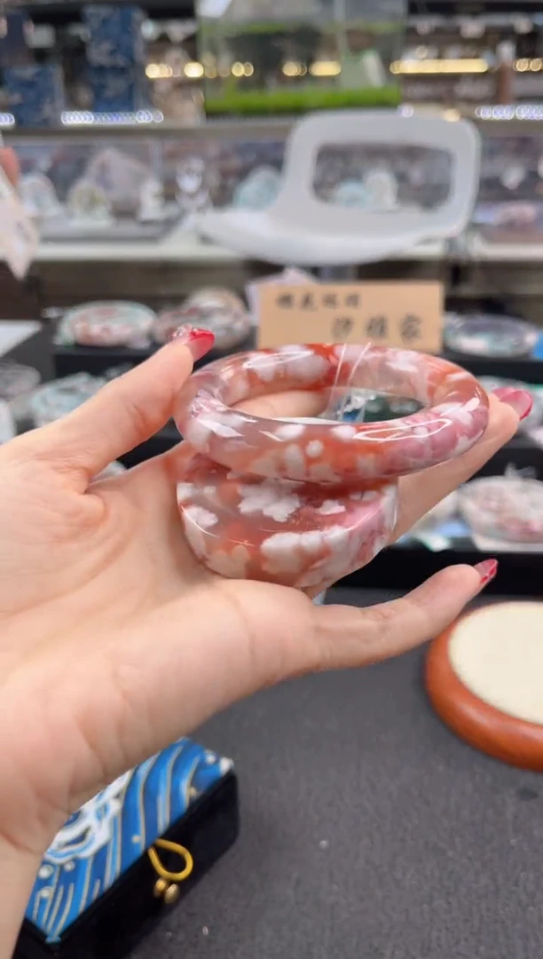 未镶嵌手镯石英质玉56圈口（赠品镯心）8s8780