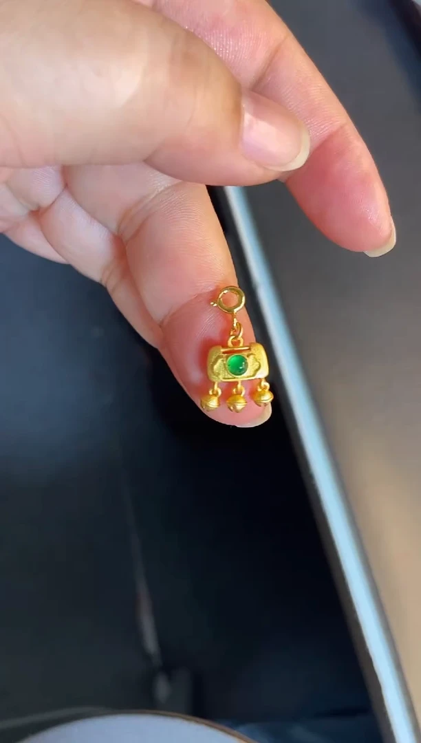 吊坠(不含链)银S925镶嵌翡翠1