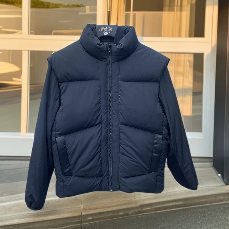 T4227男士秋冬保暖一衣三穿羽绒服 【可拆卸马甲】
