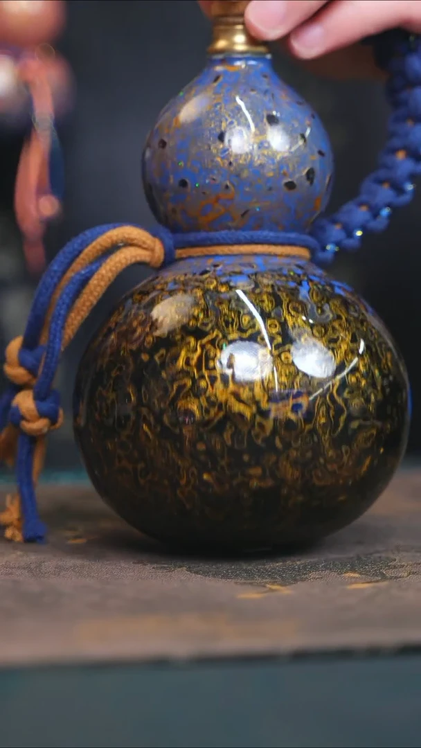 【闪购商品】YG168大漆酒葫芦不包手串及旋转底座