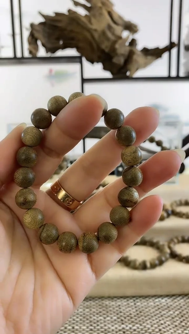 【闪购商品】沉香手串金星菩萨虎斑棋11MM单圈