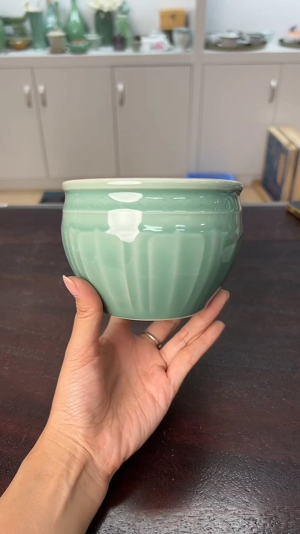 龙泉云间青瓷小米茶器