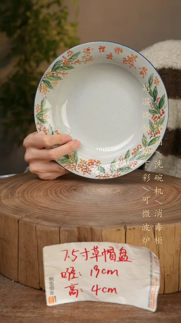 碗瓷景德镇手工手绘高温瓷釉下彩