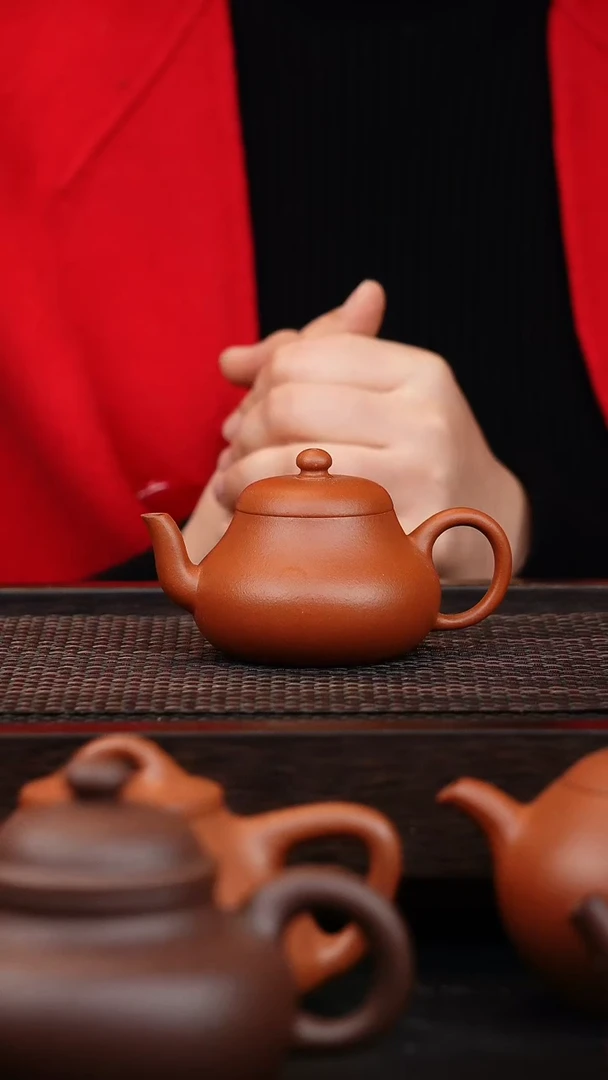 【闪购商品】紫砂茶壶微瑕军德120cc生砂朱泥