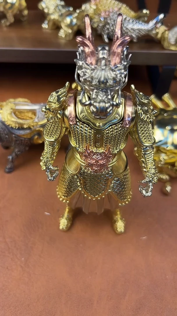 样***术将军龙王人物摆件纯铜500g