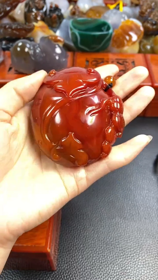 未镶嵌手把玛瑙/玉髓沅**青1