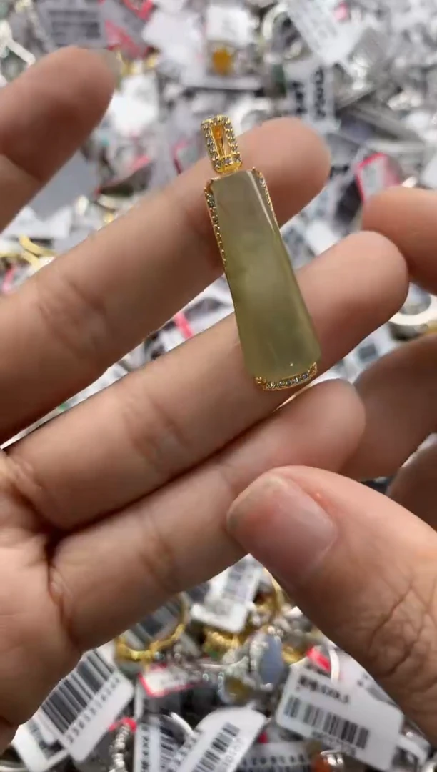 银S925镶嵌戒指翡翠999     3