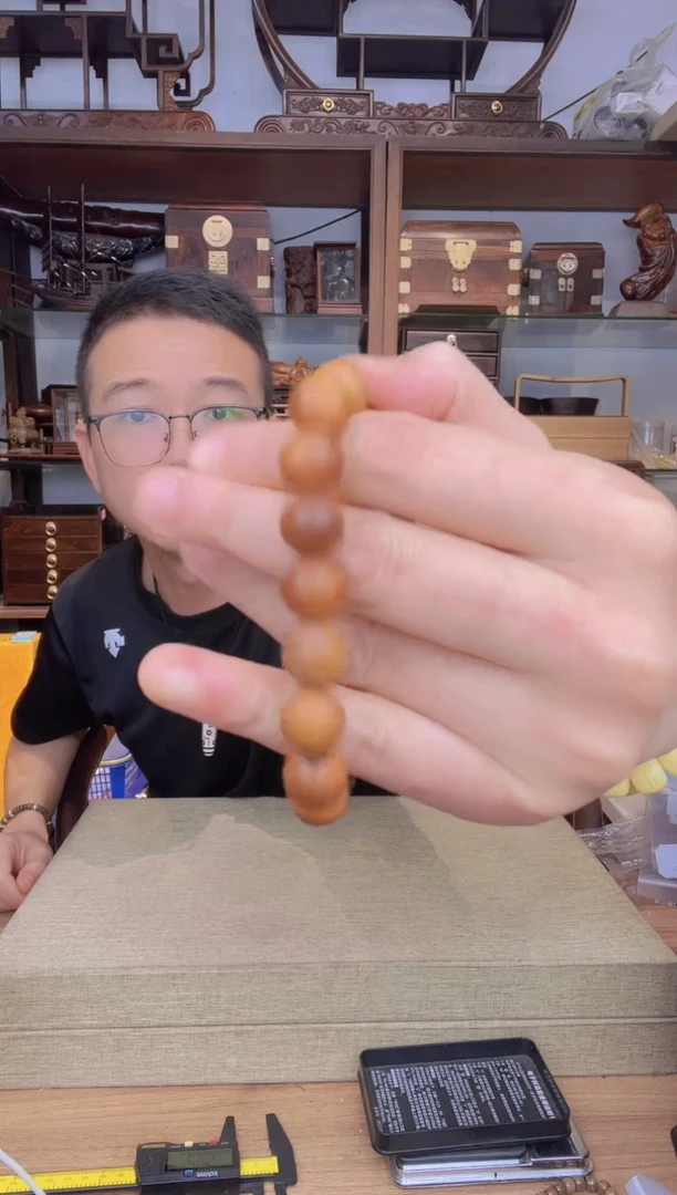 乌木类架子834崖柏1.2圆珠单圈手串