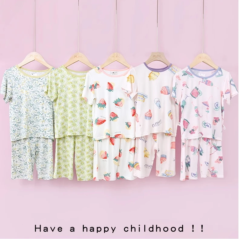 妈咪yinxiang特价男童女童短袖套装中小童家居服套装春夏装
