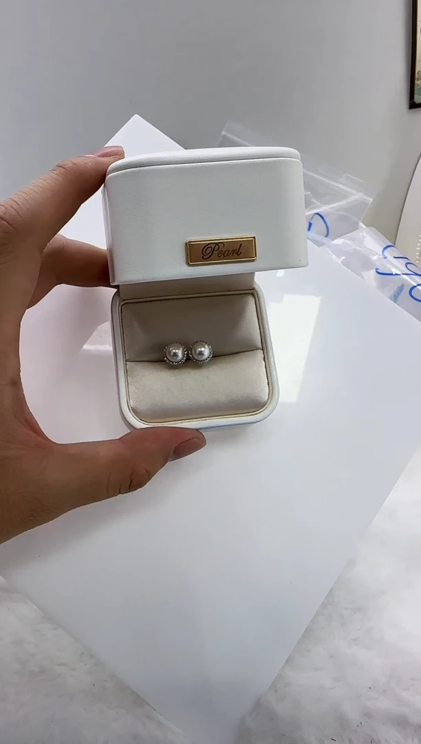 【闪购商品】海水珍珠DA银S925镶嵌a577 ak耳钉7