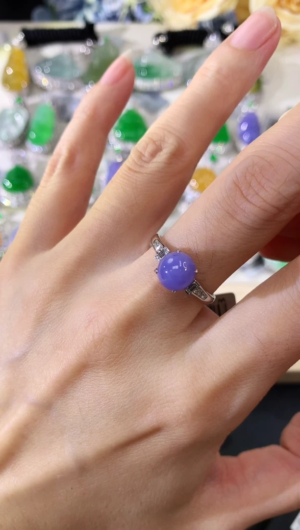 18K金镶嵌戒指翡翠146|13600