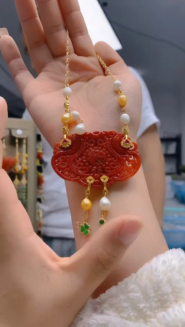 【闪购商品】翡翠耳饰合金235翡翠锁骨链