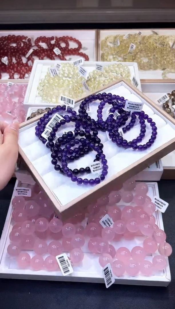 /未镶嵌水晶5A乌拉圭紫水晶8mm