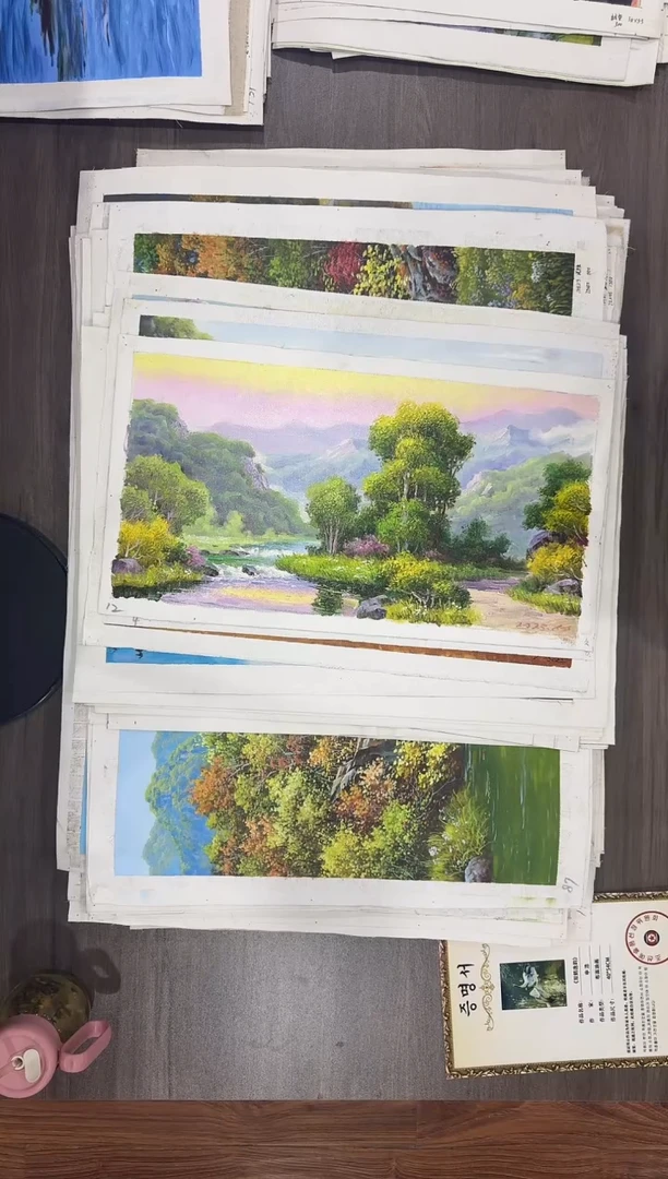 油画【71号】约53*35cm丨朝鲜原创纯手绘孤品油画丨顺丰包邮