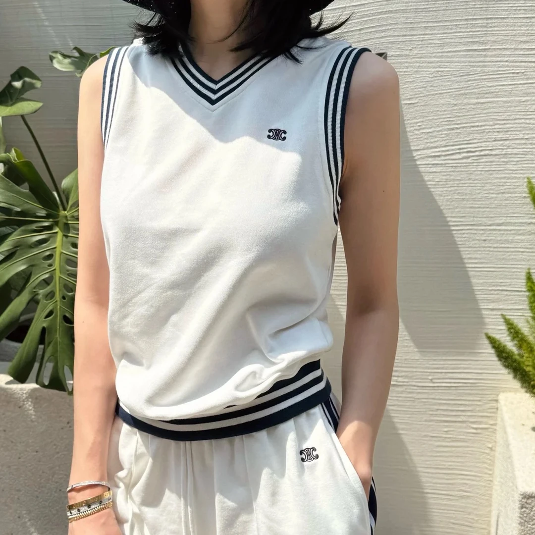 未使用 Celine/思琳 无袖针织背心