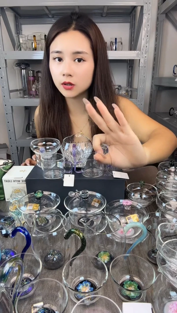 高硼硅玻璃无盖款丸****?禾器 锦瑞壶 浅紫色
