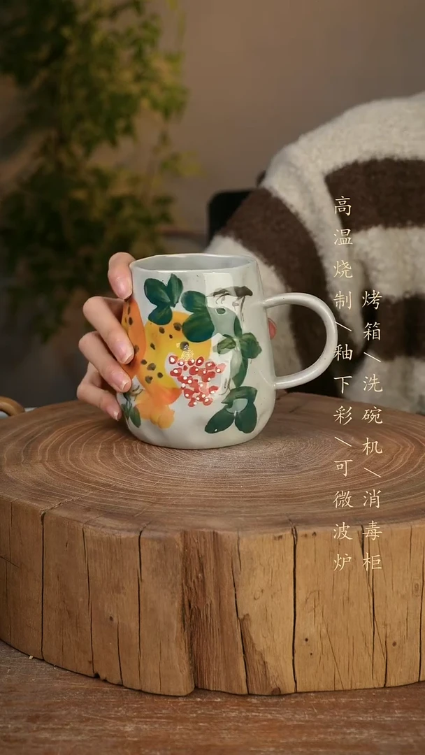 碗瓷景德镇手工手绘高温瓷釉下彩