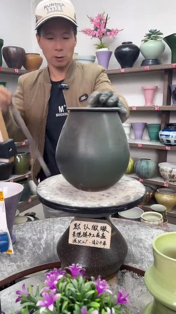 12-5-高22口10瑕-花盆