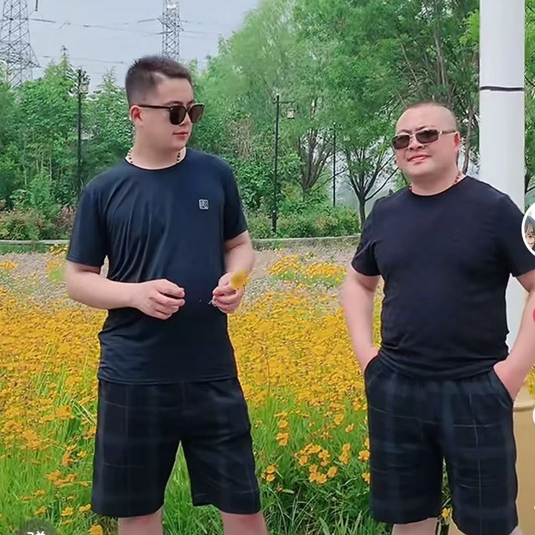 【娜姐家】男士夏季潮流透气百搭方格短裤