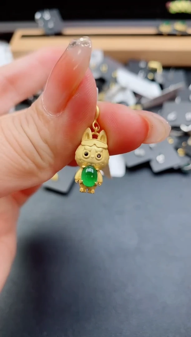吊坠(不含链)银S925镶嵌翡翠1
