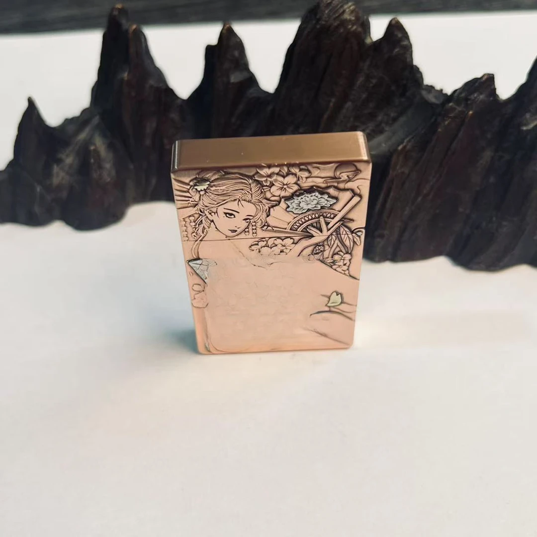 帕伽尼 紫铜 刀扇 白铜镶嵌 3500 打火机