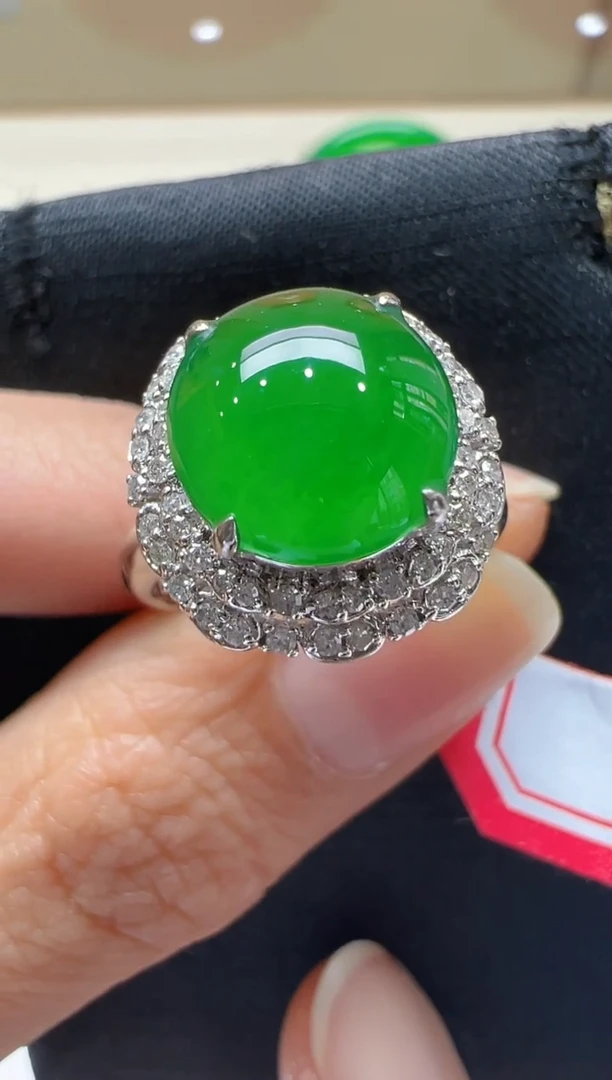 【闪购商品】翡翠戒指18K金镶嵌多样性团购发一件