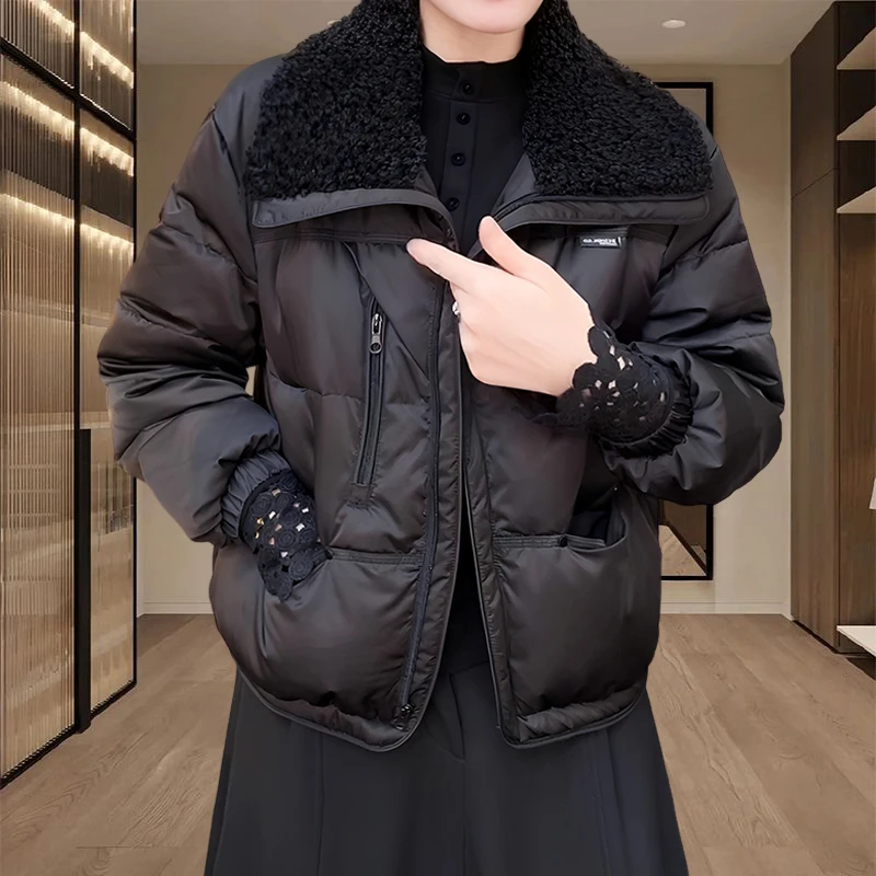 冬季棉服女士2025秋冬新款黑色显瘦百搭外套气质减龄保暖加厚棉衣