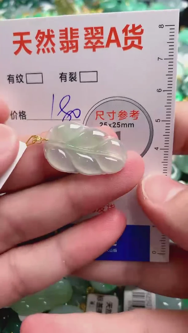 翡翠18K金镶嵌颈饰0264127670
