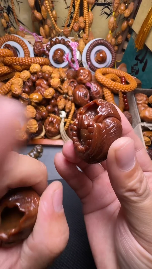 手串橄榄核无相佛磨砂一颗