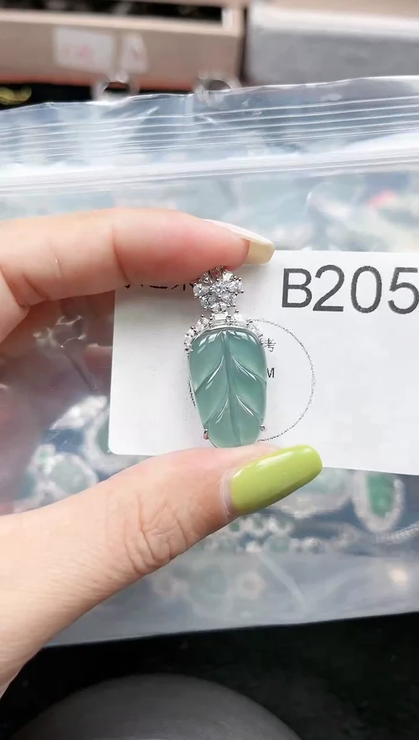 【闪购商品】翡翠颈饰未镶嵌赠皮绳205