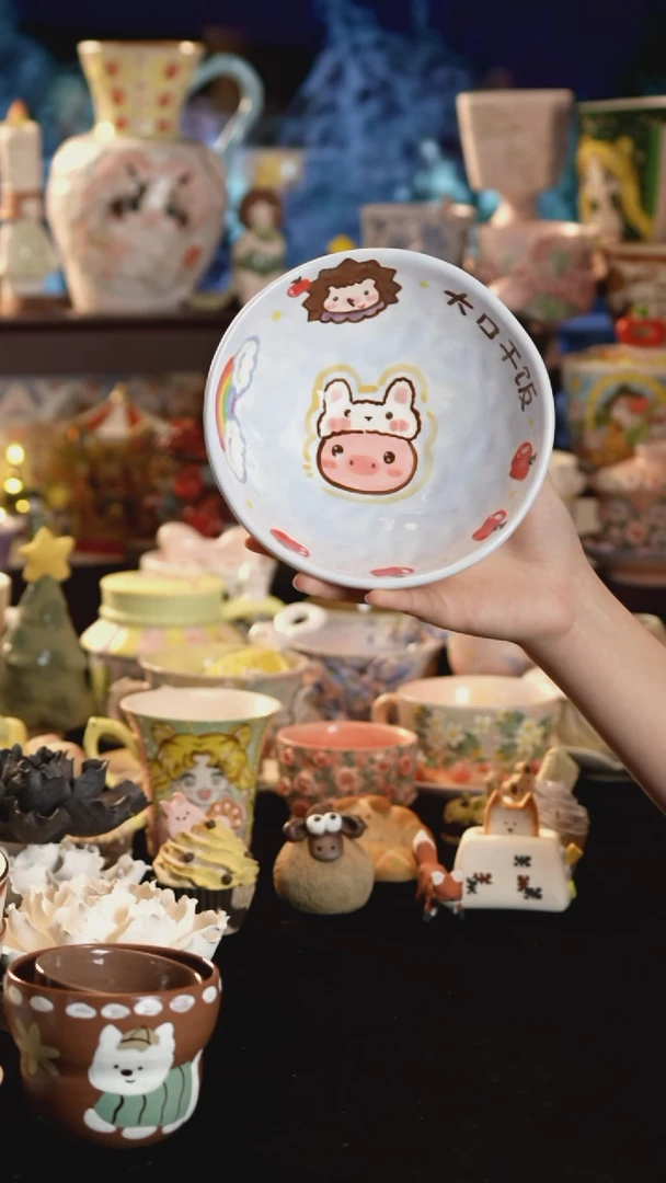 其他陶景德镇釉下彩手绘设计师款陶瓷