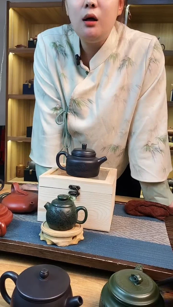 【闪购商品】紫砂茶壶石黄山水德中【雪】