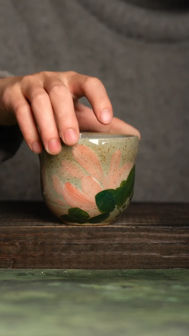 【闪购商品】杯青诗手工手绘瓷器