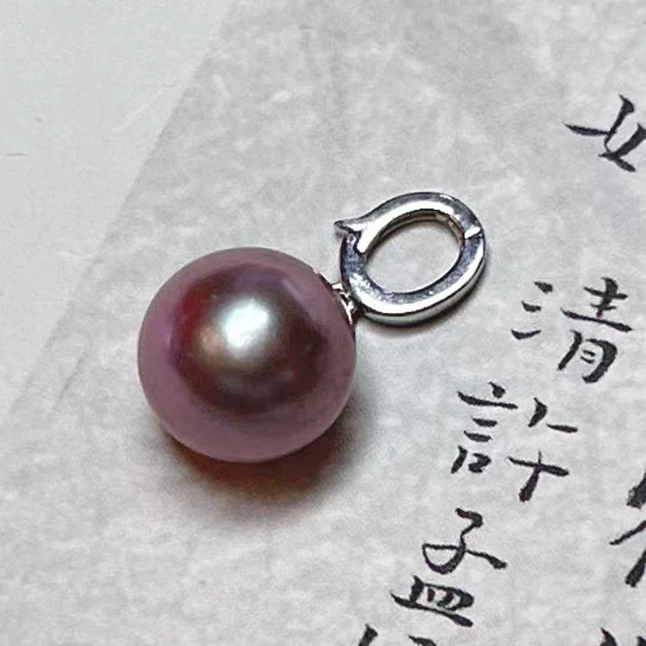 《铁头老猪》ZZ051天然淡水珍珠锁骨吊坠万能扣约12mm多样性发其一