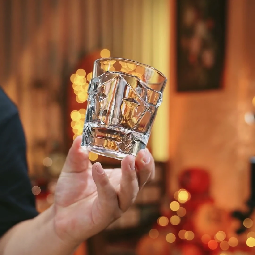 （2只装)玻璃牛头烈酒杯酒吧啤酒杯家用酒杯