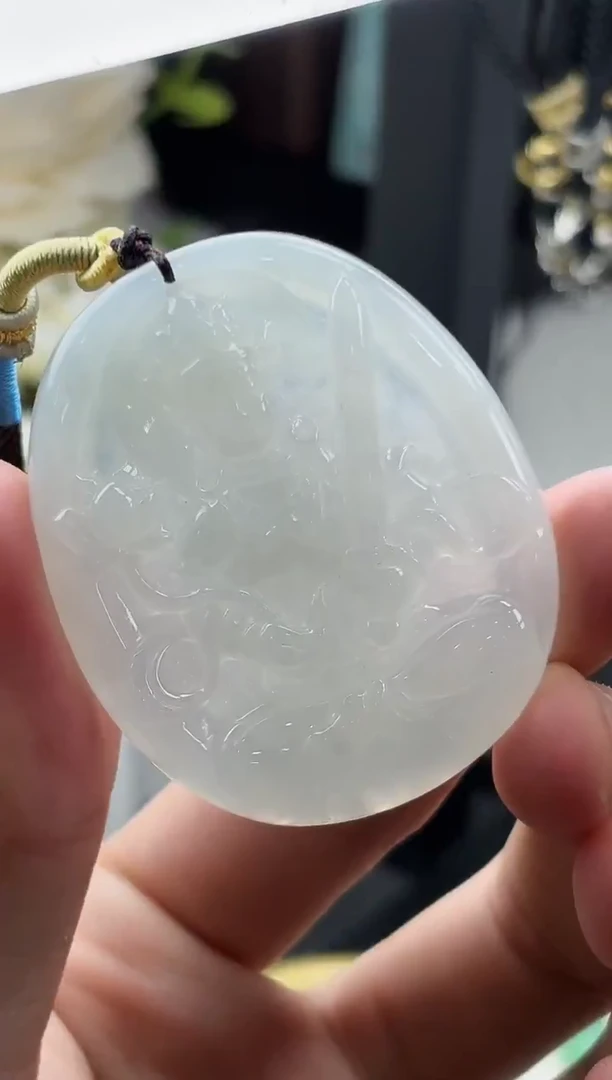 未镶嵌挂件翡翠守护神牌子（文殊）