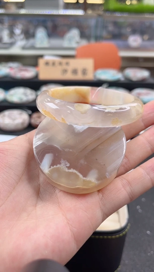 未镶嵌手镯石英质玉60圈口 （赠品镯心）3945528